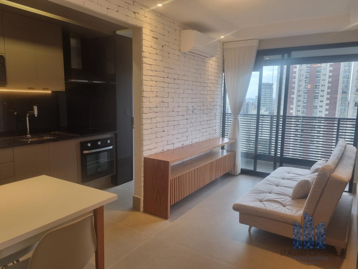 Living integrado a Cozinha e com Varanda